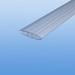 H-Profil Alu a=5,9mm  b=50mm c=2mm d=5,5mm 2mtr. Länge